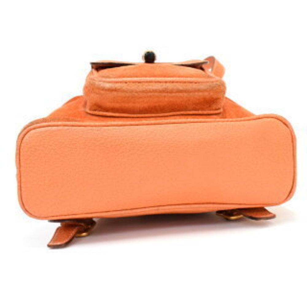 Gucci Mini Rucksack Backpack Backpack Bamboo Sued… - image 4